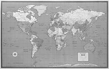 Image of Product. Front orientation. Maps. World.