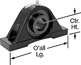 Image of Product. Front orientation. Contains Annotated. Mounted Bearings. Mounted Ball Bearings.
