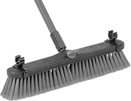 Image of Product. Front orientation. Brooms. Multisurface Push Brooms, Threaded Handle.