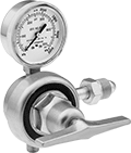 Image of Product. Front orientation. Pressure-Regulating Valves. Tank-Mount Pressure-Regulating Valves for Cryogenic Cylinders.