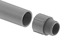 Image of System. Front orientation. Conduit and Fittings. Rigid Plastic (PVC) Conduit and Fittings.
