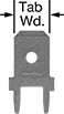 Image of Product. Front orientation. Contains Annotated. Circuit Board Terminals. Quick-Disconnect Terminals.