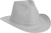 Image of Product. Front orientation. Hard Hats. Western-Style Hard Hats.