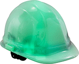 Image of Product. Front orientation. Hard Hats. Glow-in-the-Dark Hard Hats, Cap Brim—Class E.