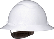Image of Product. Front orientation. Hard Hats. Hard Hats with UV Indicator, Full Brim—Class C.