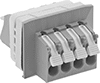 Through-Panel Quick-Connect Terminal Blocks
