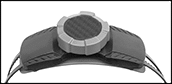 Image of Specification. Back orientation. ZoomedIn view. Contains Border. Ratchet Adjustment. Lightweight Carbon Fiber Hard Hats.