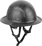 Image of Product. Front orientation. Hard Hats. Lightweight Carbon Fiber Hard Hats, Full Brim—Class C (Multi-Directional Impact Protection System (MIPS)).