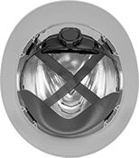 Image of Product. Cooling Thermal Barrier. Bottom orientation. Hard Hats. Cooling Hard Hats.