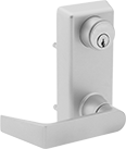 Image of Product. Key Locking Lever. Front orientation. Door Handles and Knobs. Push Bars, Key Locking Lever.