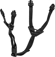 Image of Product. Chin Strap. Front orientation. Hard Hats. Hard Hats for Top and Side Impacts, Full Brim—Class C (Koroyd), Nylon Fabric.