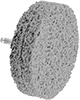 Nylon Mesh Cushioned Sanding Discs with Shank for Stainless Steel and Hard Metals