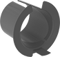Image of Product. Push-In Connection. Front orientation. Conduit and Fittings. Flexible Metal (FMC) Conduit and Fittings, Straight, Grommet Fitting, Push-In Conduit Connection.