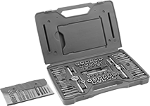 Image of Product. Front orientation. Tap, Die, and Drill Bit Sets.