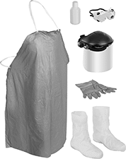 Image of Product. Front orientation. Clothing Kits. Chemical-Resistant Clothing Kits.