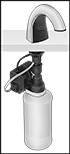 Image of ProductInUse. Front orientation. Contains Border. Soap Dispensers. Rubbermaid Touch-Free Cartridge Soap Dispensers.