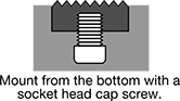Image of Specification. Threaded Hole. Front orientation. Contains Annotated. Threaded-Hole Mount.