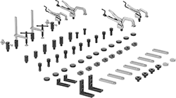 Image of Product. 66-Piece Kit. Front orientation. Fixture Kits. Setup and Fixture Clamp Kits for Welding.