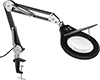 Vibration-Resistant Illuminated Clamp-On Workstation Magnifiers