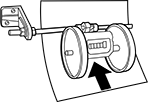 Image of Specification. Front orientation. Backward. Flat-Material Measuring Wheels.