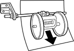 Image of Specification. Front orientation. Forward. Flat-Material Measuring Wheels.