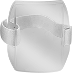 Image of Product. Front orientation. Name Badge Holders. Name Badge Sleeves with Armband , Vertical Orientation.