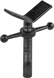 Image of Product. Front orientation. Material Support Stands. Build-Your-Own Tripod Material Support Stands, Supports, Tripod Stand, V-Style Support.