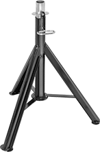 Image of Product. Style B. Front orientation. Material Support Stands. Build-Your-Own Tripod Material Support Stands, Stands, Tripod Stand, Style B.