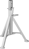 Image of Product. Style A. Front orientation. Material Support Stands. Build-Your-Own Tripod Material Support Stands, Stands, Tripod Stand, Style A.