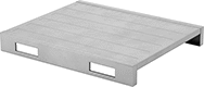 Image of Product. Front orientation. Pallets. Steel Pallets, Solid Surface, Style B.