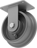 Extra-High-Capacity Flanged-Wheel Track Casters with Metal Wheels