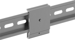 Image of ProductInUse. Spring-Clip Adapters for DIN 3 Rails. Front orientation. DIN Rail Mounting Adapters. Spring-Clip Adapters, For DIN 3 Rails.