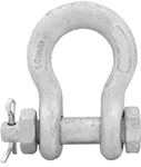 Image of Product. Front orientation. Shackles. Anchor Shackles for Lifting, Safety Cotter Pin.