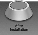 Image of ProductInUse. Front orientation. Contains Annotated. Tamper-Resistant Nuts. Breakaway.