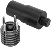 Key-Locking Threaded Inserts with Installation Tools