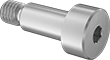 Image of Product. Front orientation. Shoulder Screws. Stainless Steel Hex-Drive Precision Shoulder Screws.