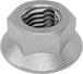 Image of Product. Bottom orientation. Flange Nuts. Thread-Repairing Flange Nuts.