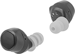 Image of Product. Front orientation. Earplugs. Bluetooth Earplugs , Built-In Microphone.