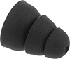 Image of Product. Front orientation. Ear Tips. Bluetooth Earplugs , Ribbed Cone.