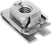 Image of Product. Top orientation. Clip-On Nuts. Strong-Grip Clip-On Nuts, Clip-On Square Nut.