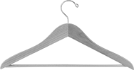 Image of Product. A. Front orientation. Coat Hangers. Style A.