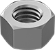 Image of Product. Front orientation. Hex Nuts. Mil. Spec. Hex Nuts.