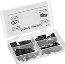 Image of Product. Front orientation. Clip-On Nuts. Clip-On Nut Assortments, 48 Pieces.