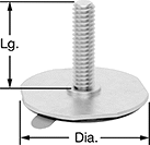 Image of Product. Front orientation. Contains Annotated. Studs. Adhesive-Back Studs.