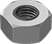 Image of Product. Front orientation. Sealing Nuts. Stainless Steel Hex Sealing Nuts.