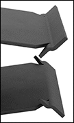 Image of Product. Side1 orientation. ZoomedIn view. Contains Border. Panel Clips. Internal Barbs.