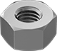Image of Product. Front orientation. Hex Nuts. Heavy-Profile Hex Nuts.