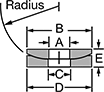 Image of Attribute. Front orientation. Contains Annotated. Leveling Washers.