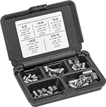 Image of Product. Front orientation. Threaded Inserts. Tapping Threaded Insert Assortments for Softwood.