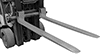 Forklift Forks with Embedded Scale